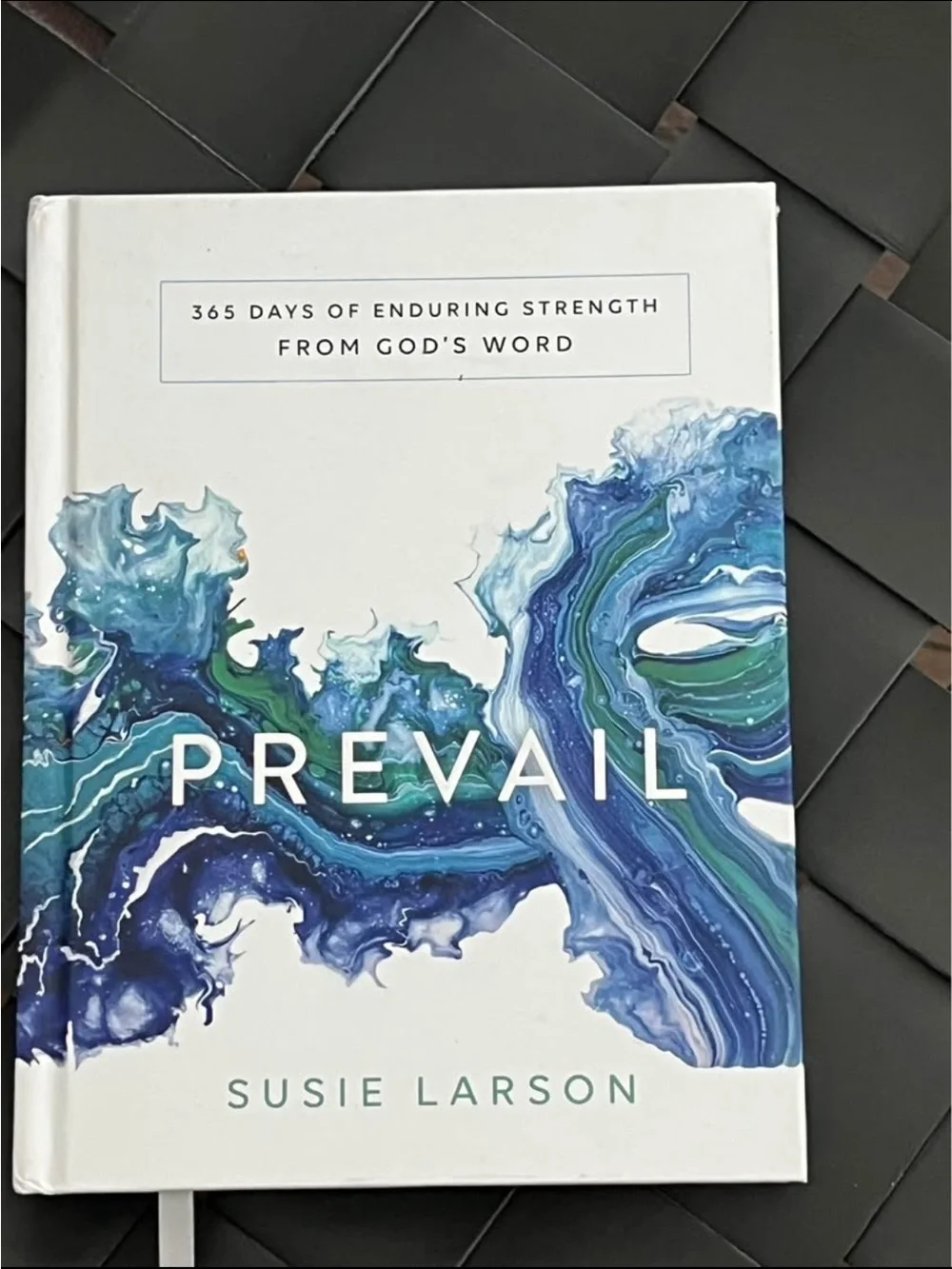 Prevail Daily Devotional Hardcover Journal by - Blue & Teal
